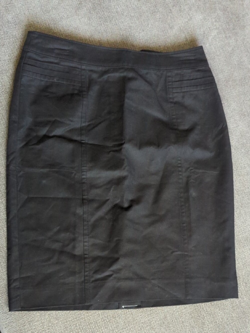 Ann Taylor Black Pencil Skirt with Center Seam